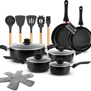 Rochester 18-delige Pannenset met Deksels review inductiegeschikt