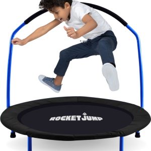 RocketJump MS91 Kinder Trampoline - Mini Trampoline 91 cm - Zwart review veilig springen kindertrampoline