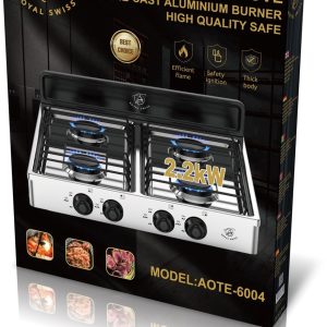 Royal Swiss® AOTE-6054 review: snel opwarmen, LPG gasfornuis