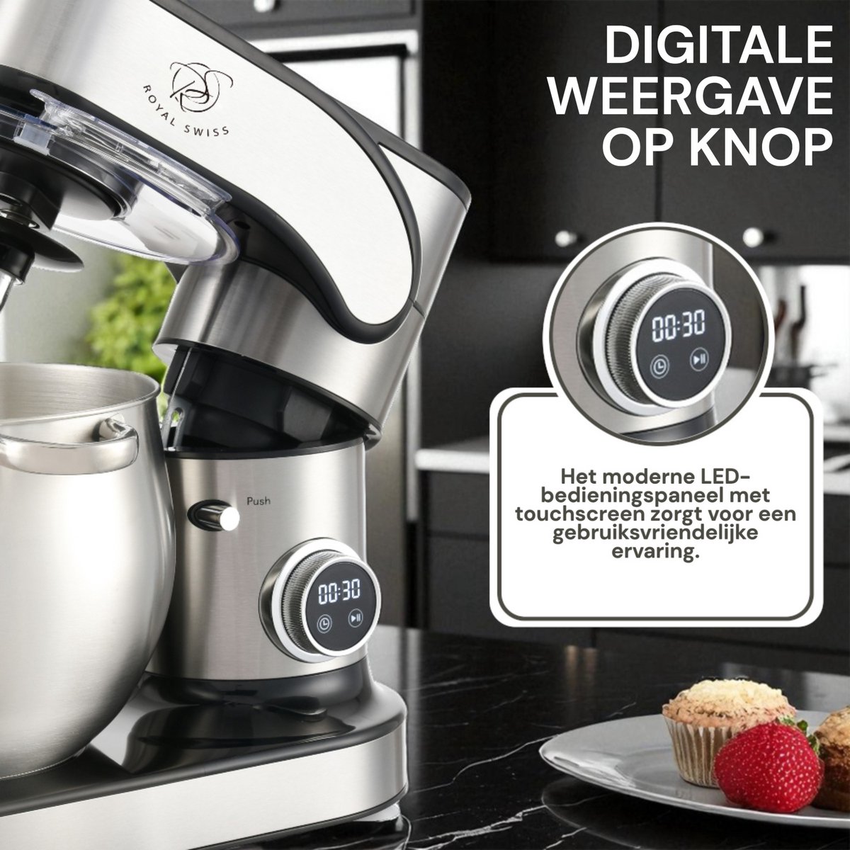 Royal Swiss® Keukenmachine 12L review: sneller brooddeeg kneden