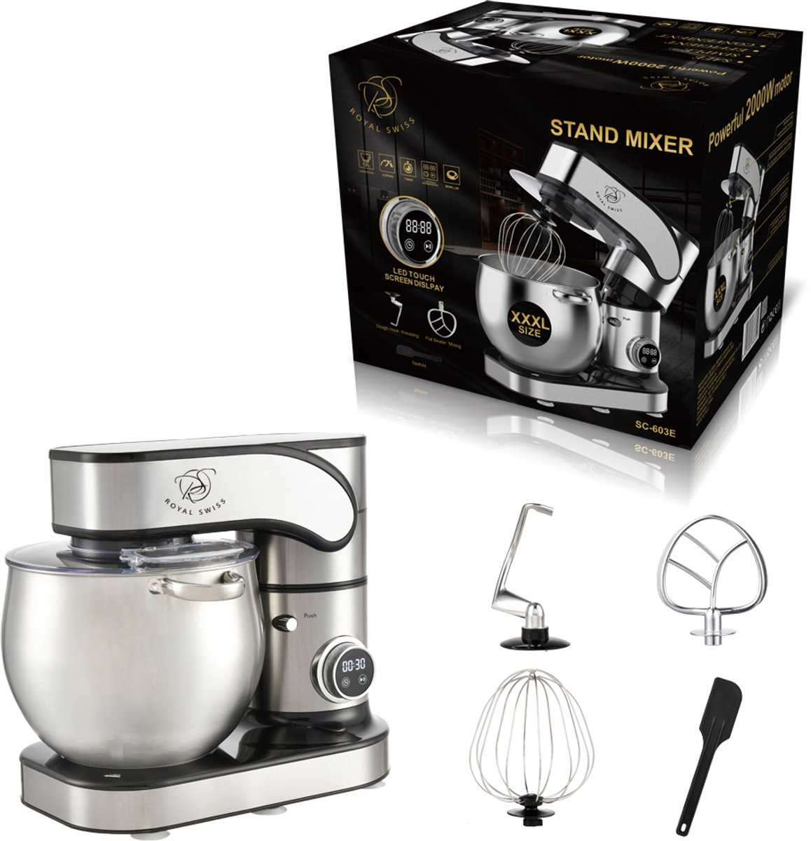 Royal Swiss® Keukenmachine 12L review: sneller brooddeeg kneden