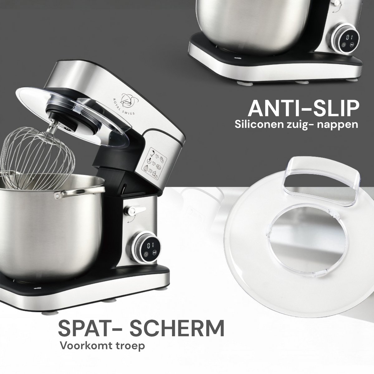 Royal Swiss® Keukenmachine 16L review: snel brooddeeg kneden