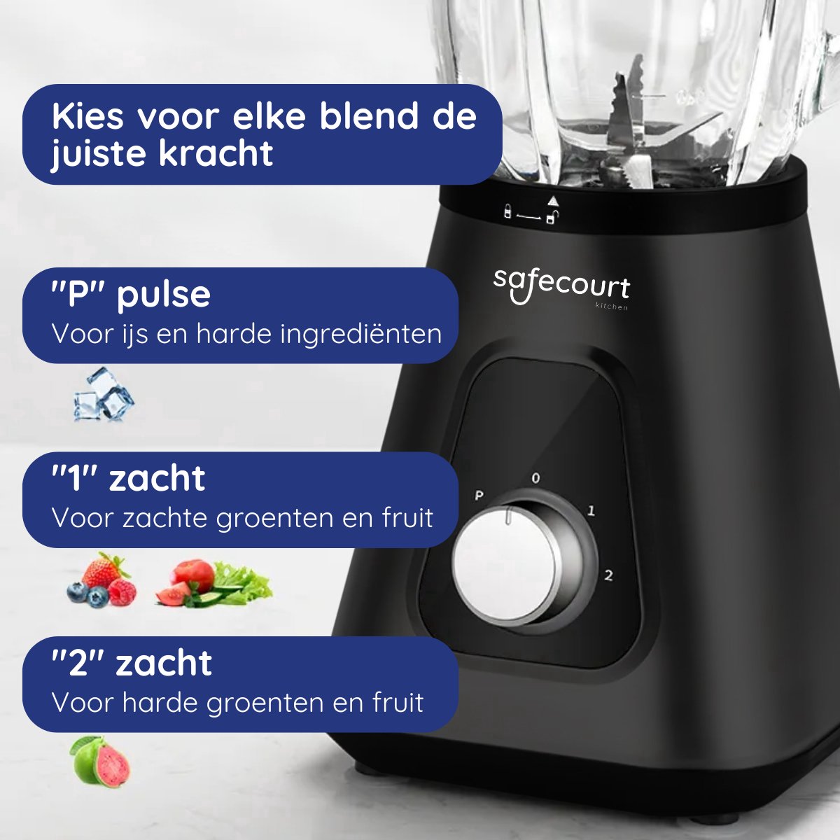 Safecourt Kitchen Blender review: 1300W voor ijs crushen