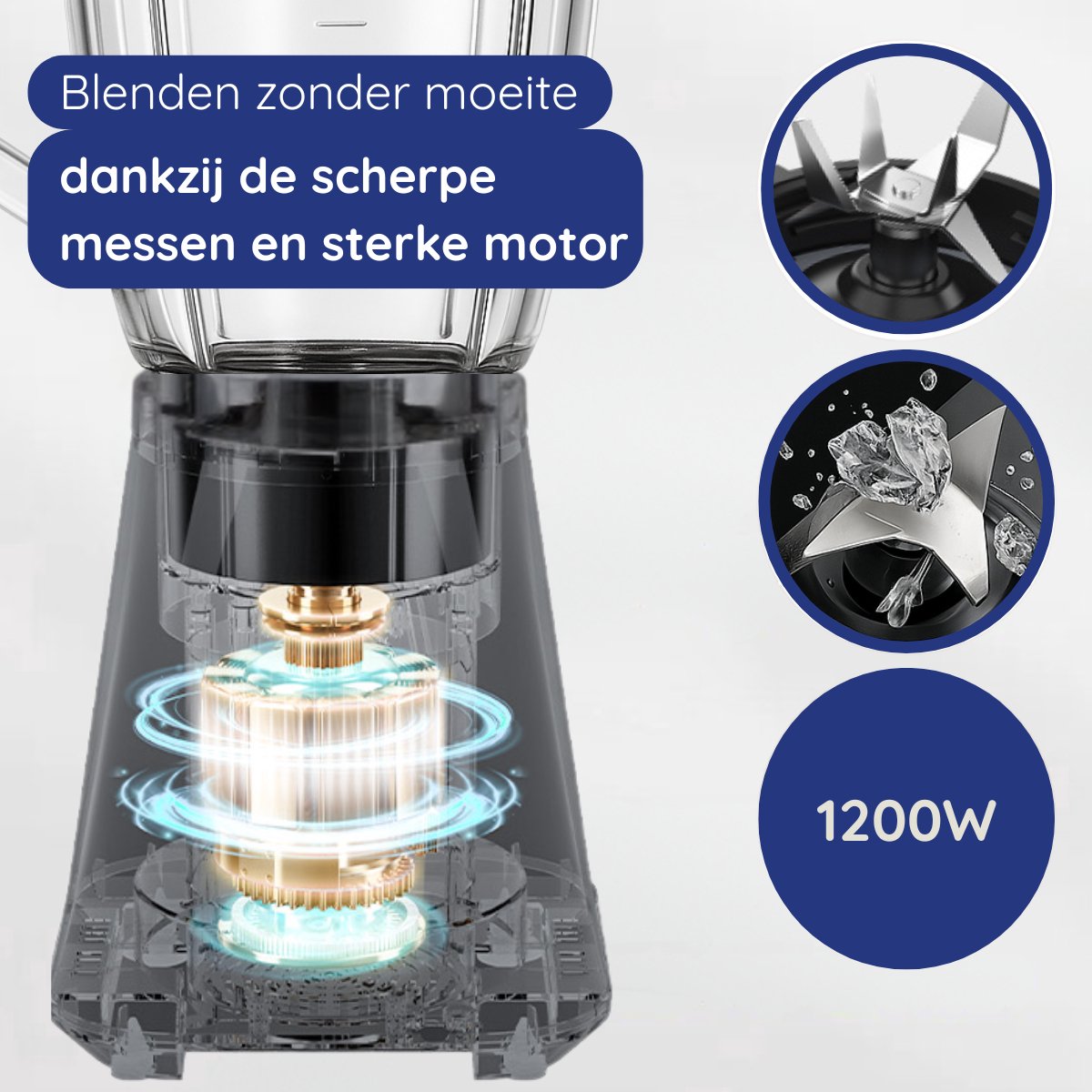 Safecourt Kitchen Blender review: 1300W voor ijs crushen