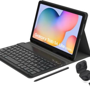Samsung Galaxy Tab S6 Lite (2024) - WiFi - 64GB - Grijs + Samsung Galaxy Buds FE + Bluetooth Keyboard Cover review: productief typen op tablet