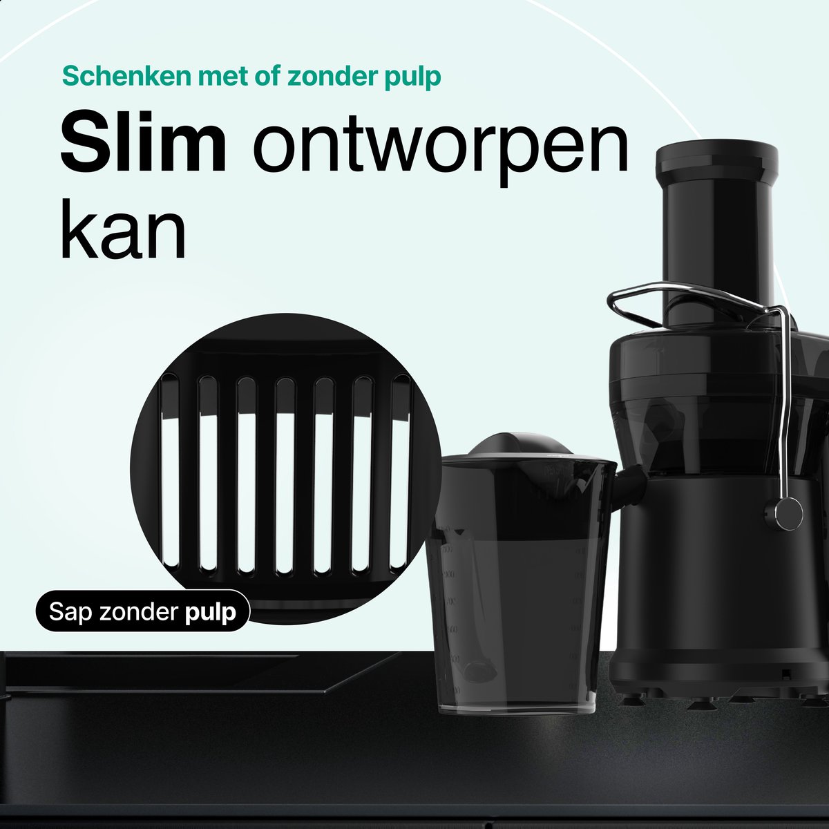 Sapcentrifuge - Voor Groenten en Fruit - Juicer - 1200W - 1.25 L - 3 snelheden - Vivid Green review: snel sap persen, beste koop