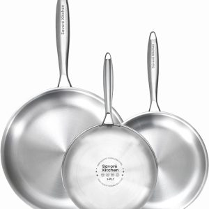 Savoré Kitchen 3-delige RVS Koekenpan Pannenset test inductie