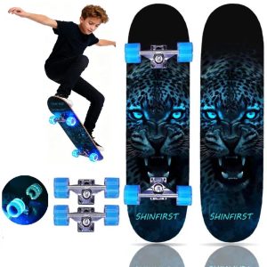 Shinfirst Professioneel skateboard review: led-wielen voor zicht