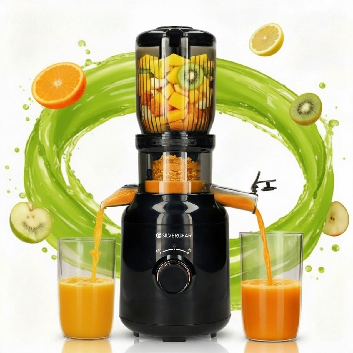Slowjuicer XL 1000ml review: koud persen met 104mm vulopening