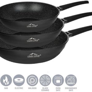 SMH LINE® Koekenpannenset - 3-delige review antiaanbak inductie