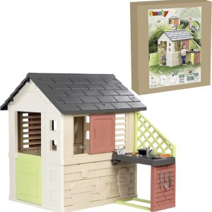 Smoby Life - Nature Playhouse met keuken review compact speelhuis