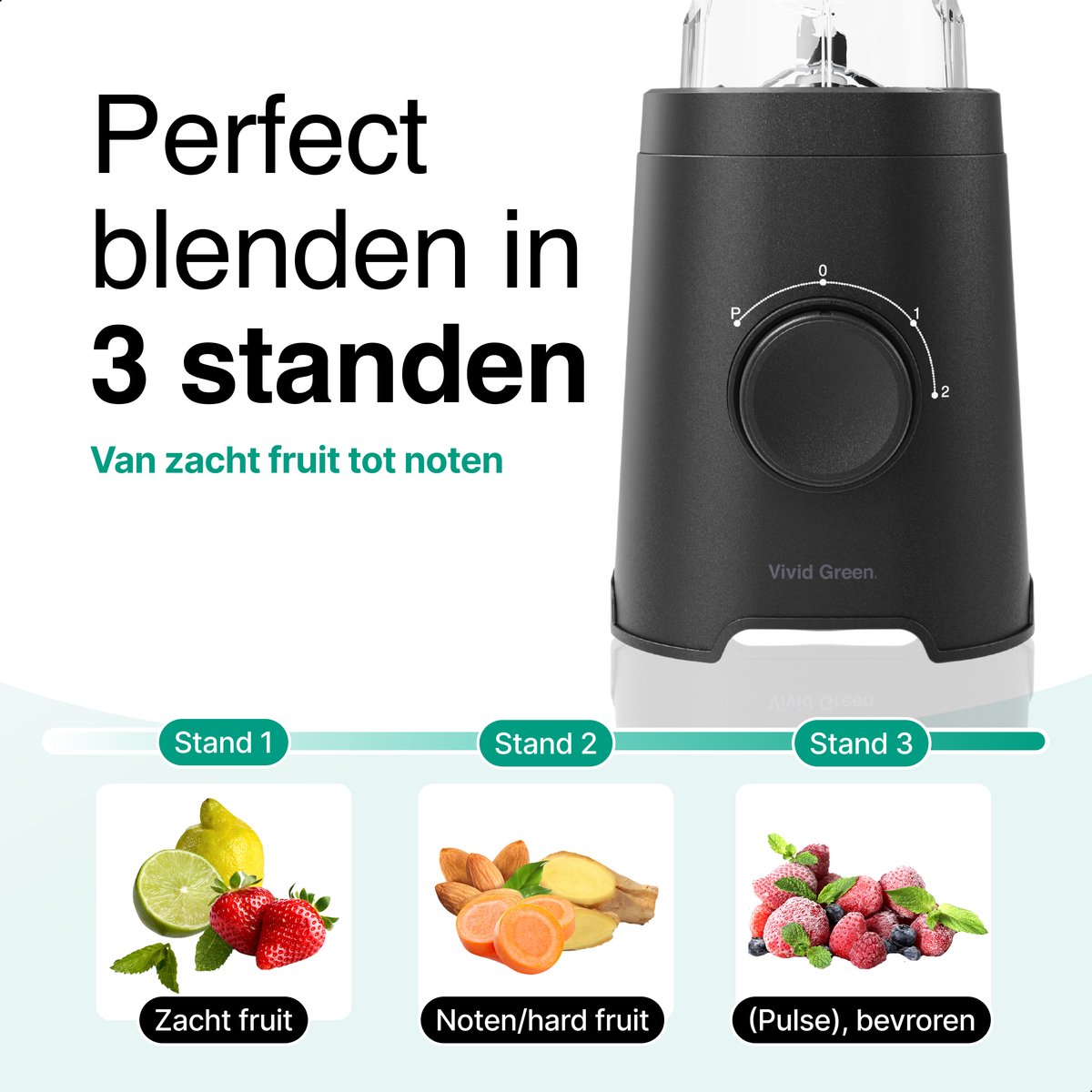 Smoothie Blender to go met 2x Beker 600ML – Maker - Zwart – Vivid Green review: onderweg smoothies, beste koop