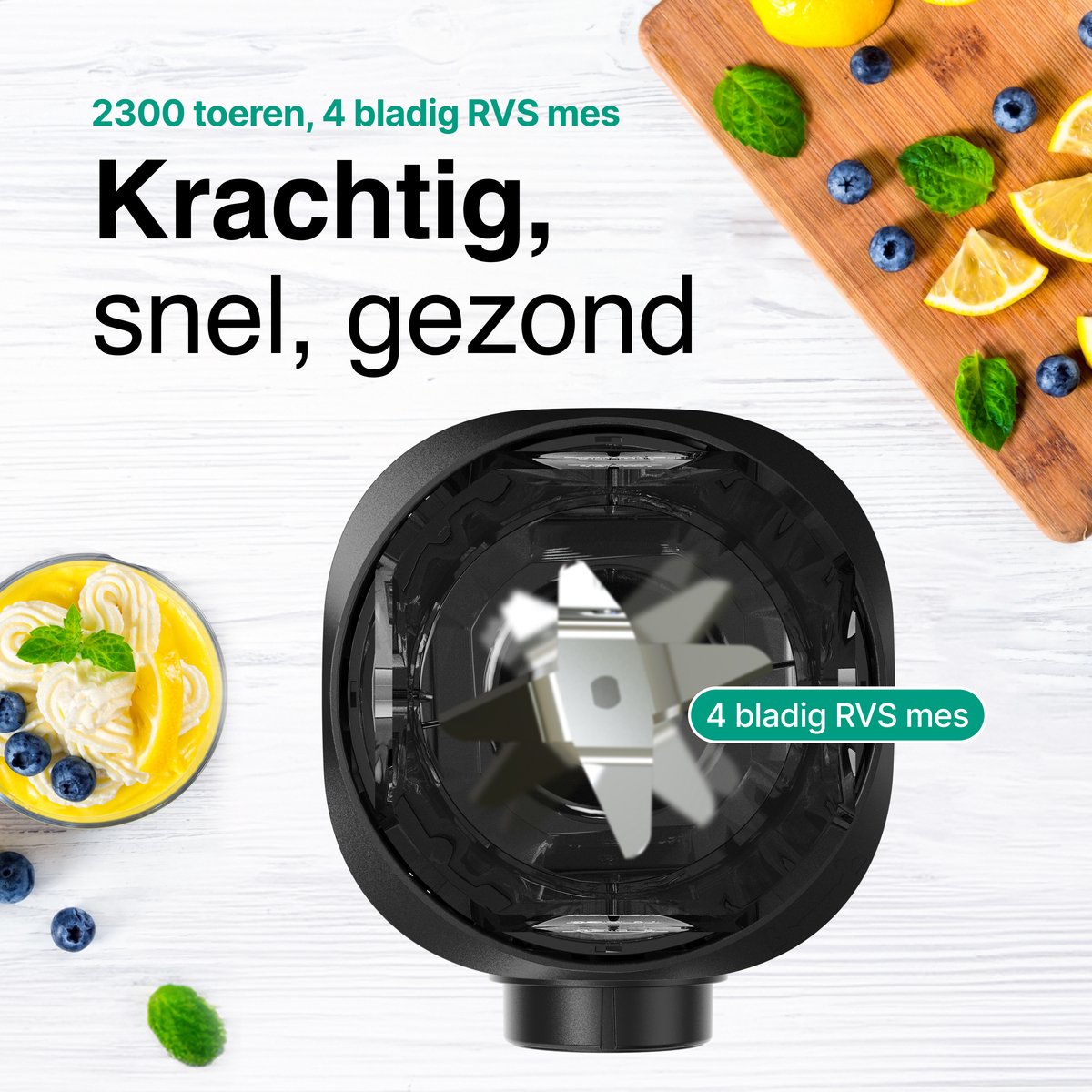 Smoothie Blender to go met 2x Beker 600ML – Maker - Zwart – Vivid Green review: onderweg smoothies, beste koop