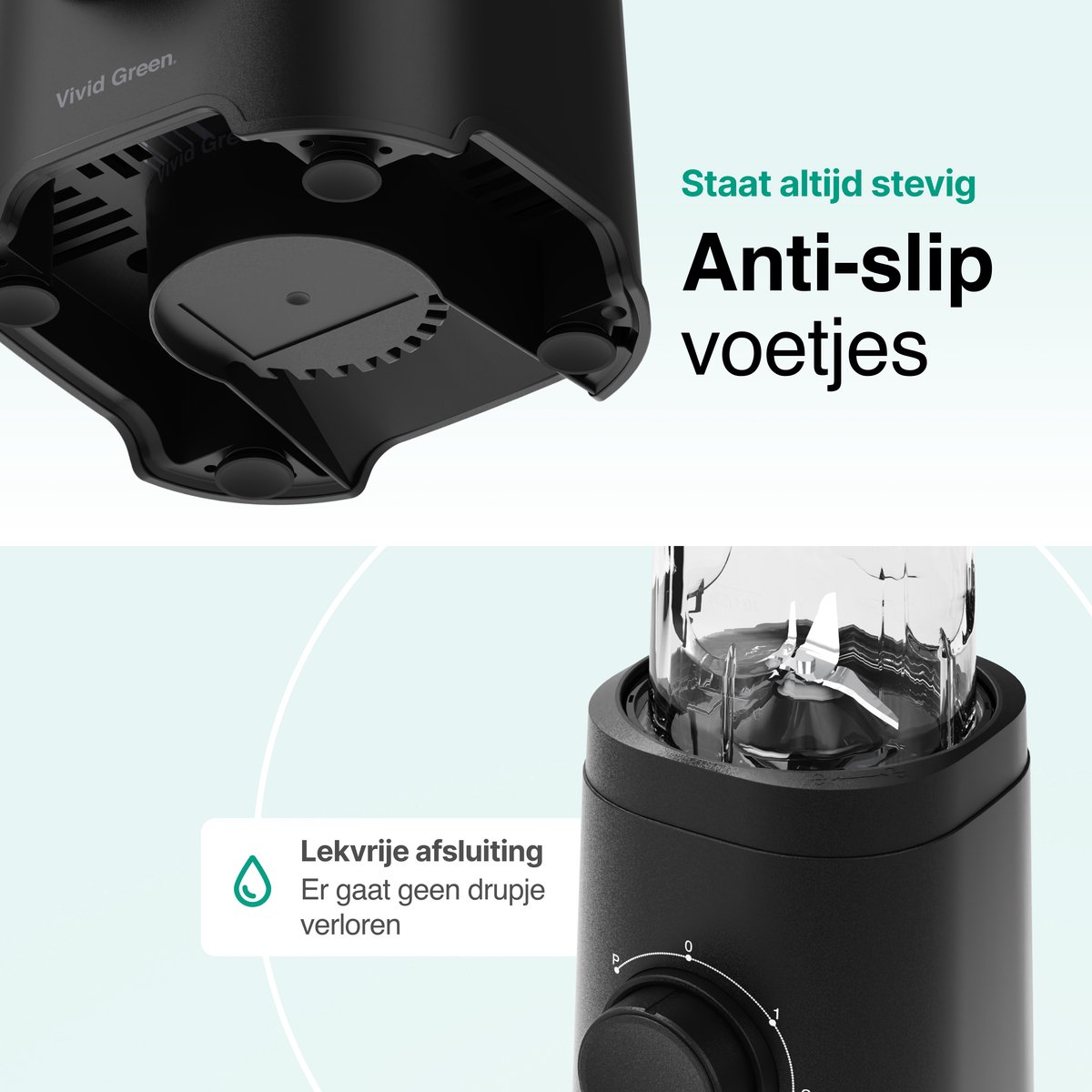 Smoothie Blender to go met 2x Beker 600ML – Maker - Zwart – Vivid Green review: onderweg smoothies, beste koop