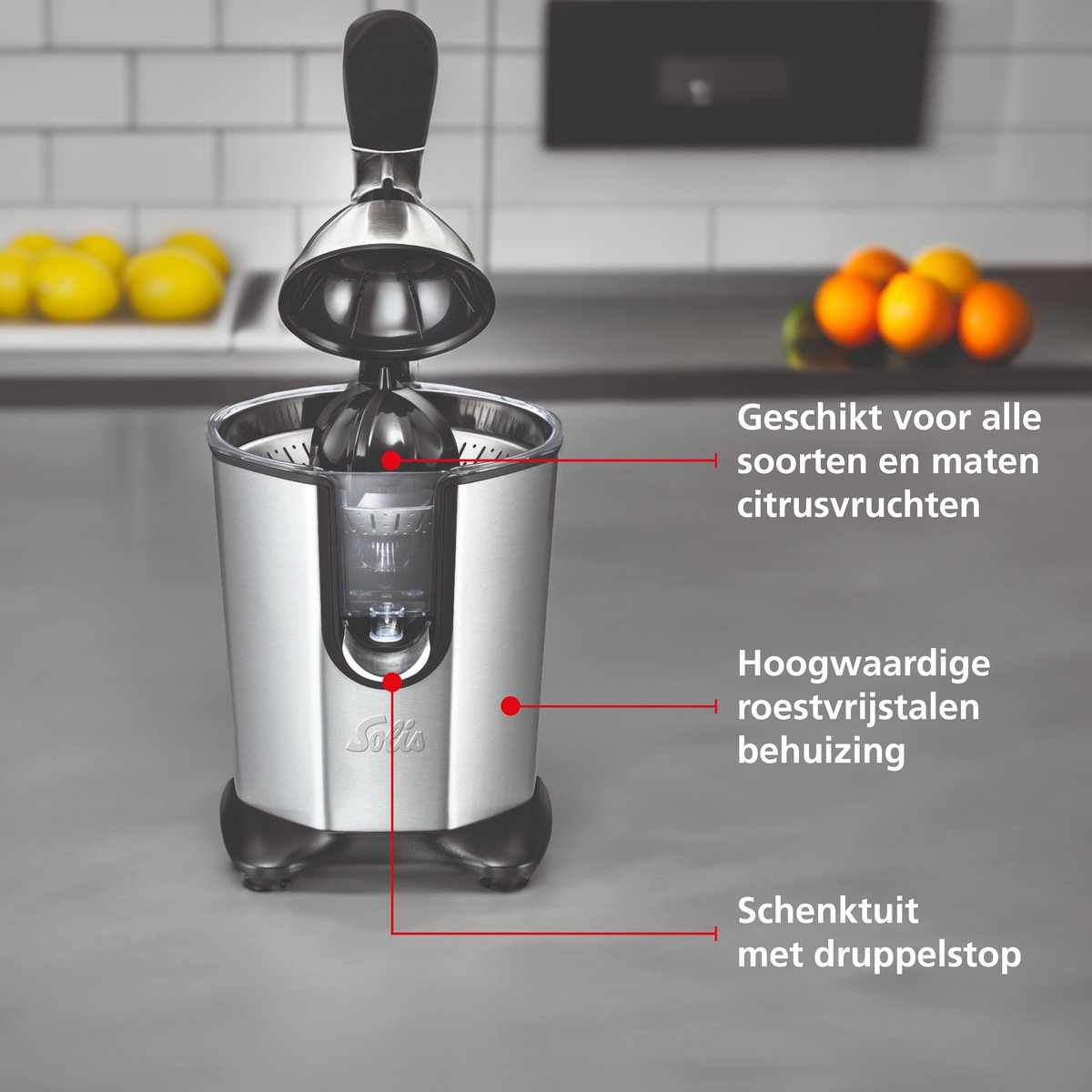 Solis Citrus Juicer 8453 review: snel vers sap, citruspers