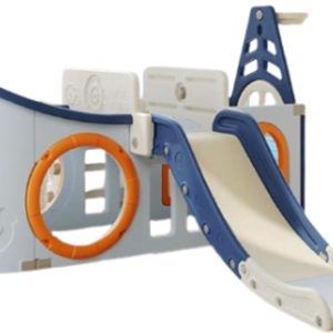 Speeltoestel/Speelhuis/Speelboot Blauw met glijbaan review veilig