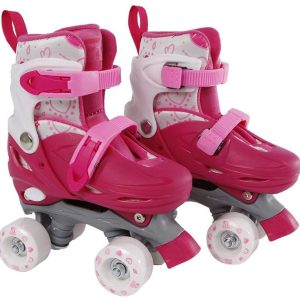 Street Rider Rolschaatsen Roze Verstelbaar, Maat 27-30 test: kids