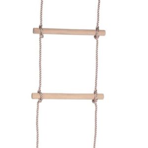 SwingKing touwladder - 5 houten treden - Ø22 x 300mm x 1,90 cm review veilig buitenspelen