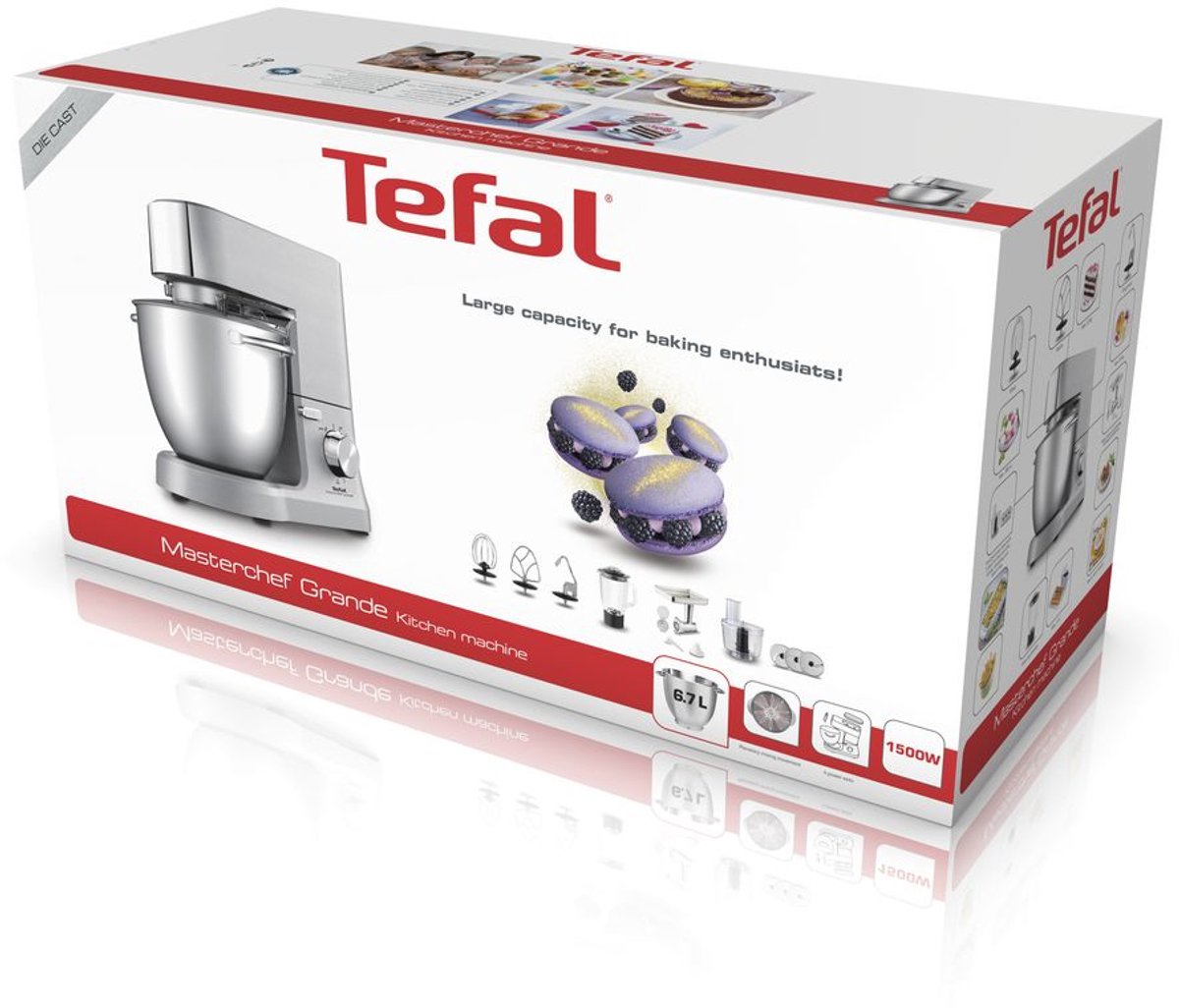 Tefal QB813D Masterchef Grande Keukenmachine review: 1500W motor