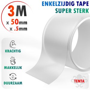 TENTA Tape Transparant Extra Sterk - 3m x 50mm x 0,5mm review