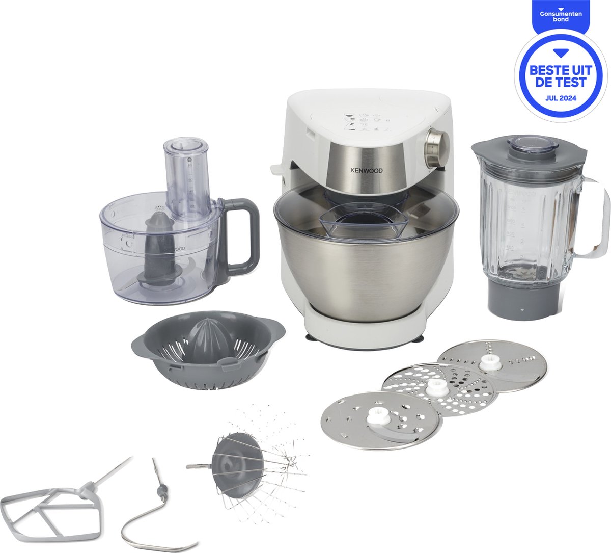 Test Kenwood Prospero+ KHC.29.H0WH - Keukenmachine - wit: kneden