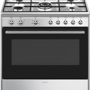 Test wok SMEG CX91GMXNLK - Gasfornuis - 90 cm - RVS - 5 kookzones