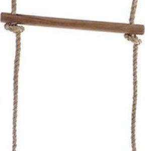 Touwladder met 5 houten treden voor schommel - 200 cm test veilig