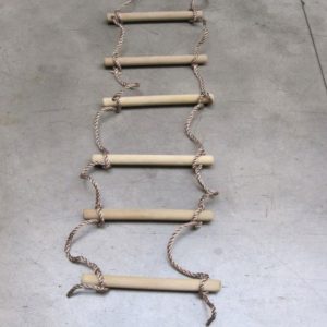 Touwladder met 6 sporten diam. 3,5x40 cm lengte 220 cm pp-touw review voor klimtraining