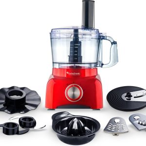 TurboTronic TT-FP800 Food Processor - 800W - 1.2 L - Rood review