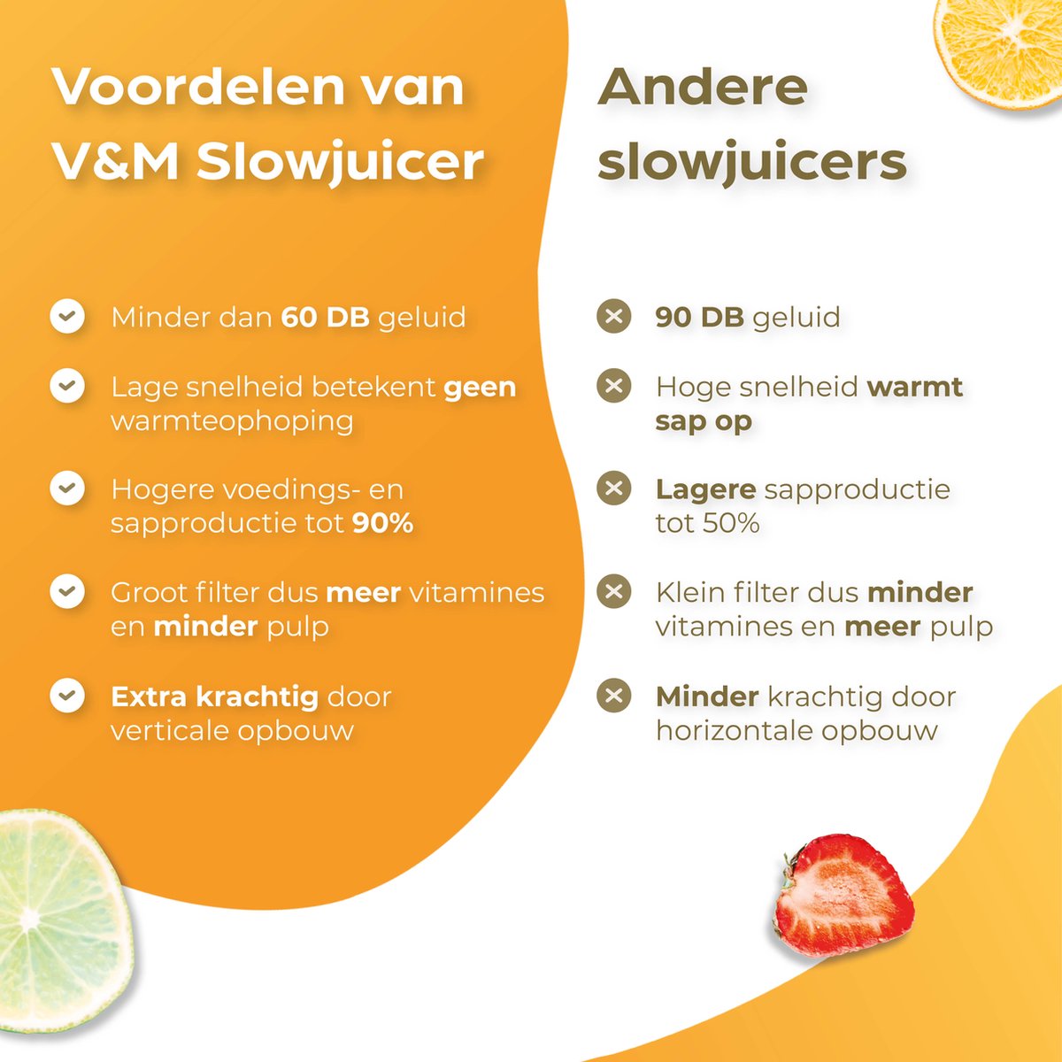 V&M Healthy Slowjuicer review: minder snijwerk, koud persen