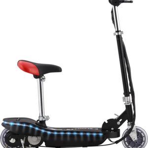 vidaXL Step elektrisch met zitje en LED 120 W zwart test woonwerk