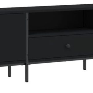 vidaXL - Tv-meubel - met - lade - 200x25x44 - cm - bewerkt - hout - zwart review: meer opbergruimte en strak design