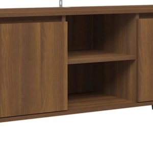 vidaXL - Tv-meubel - met - metalen - poten - 103,5x35x50 - cm - bruin - eikenkleur review: ruimtebesparend woonkamermeubel