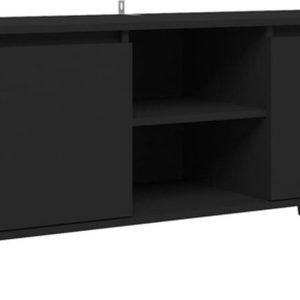 vidaXL - Tv-meubel - met - metalen - poten - 103,5x35x50 - cm - zwart review: stabiel compact tv-meubel voor woonkamer