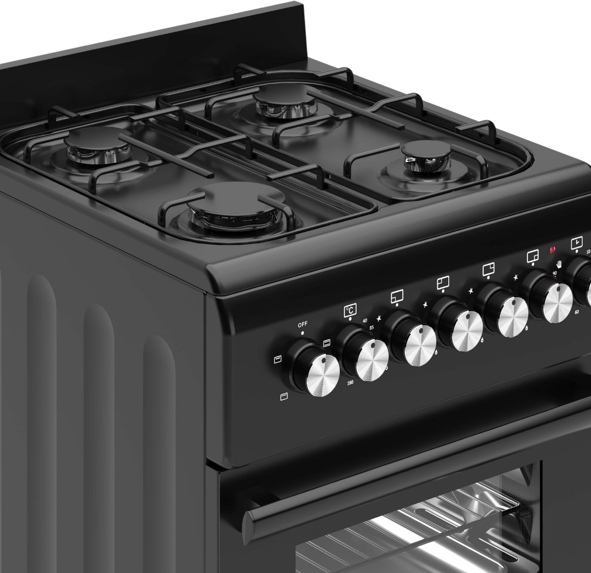 Wiggo WO‑E505R(BB) review: vrijstaand gasfornuis, 52 liter oven