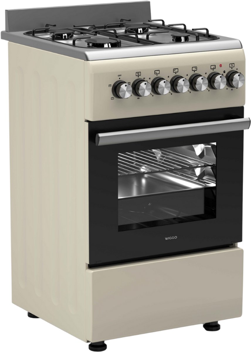 Wiggo WO‑E505R(CX) review: vrijstaand gasfornuis, 52L oven
