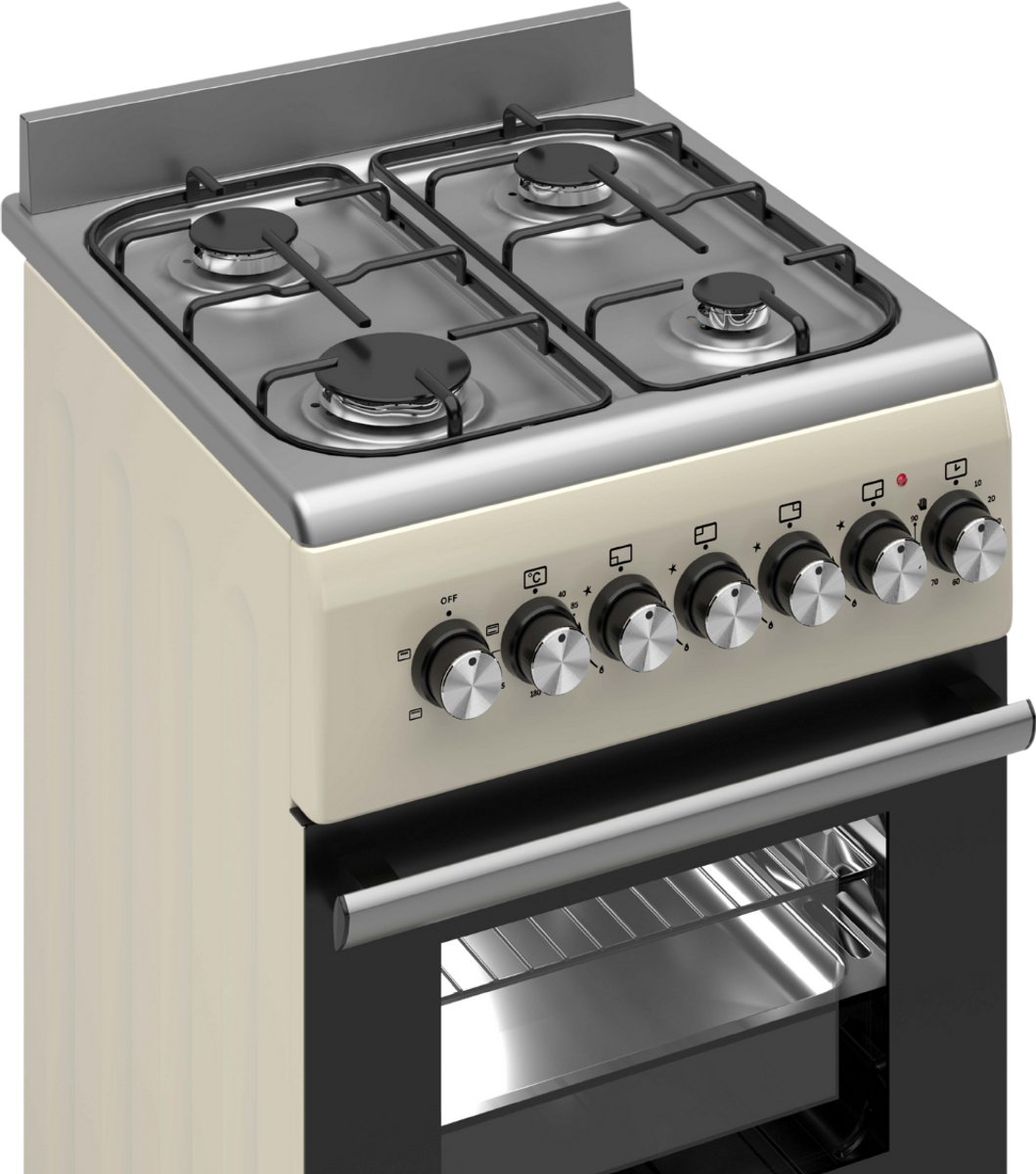 Wiggo WO‑E505R(CX) review: vrijstaand gasfornuis, 52L oven