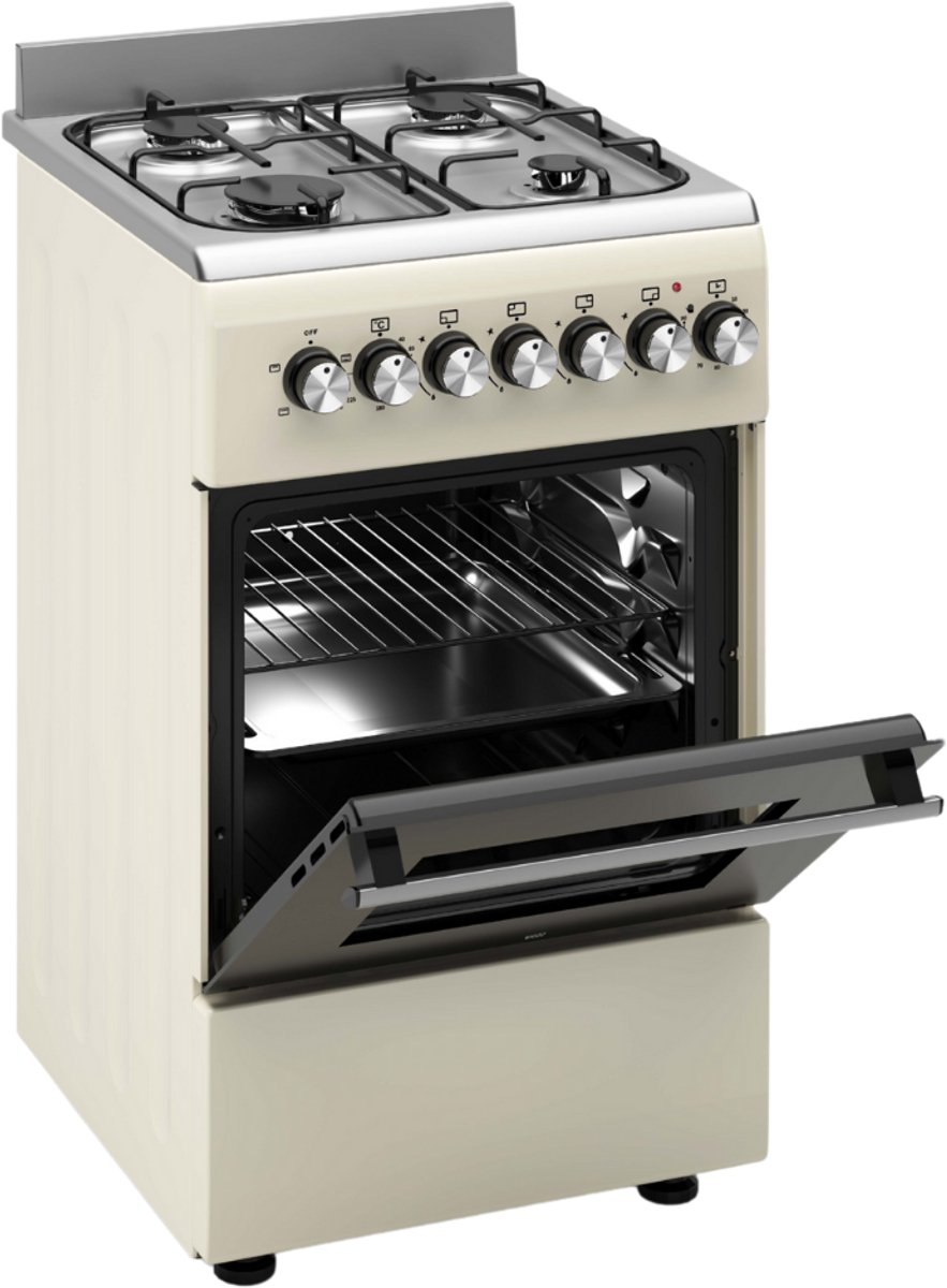 Wiggo WO‑E505R(CX) review: vrijstaand gasfornuis, 52L oven