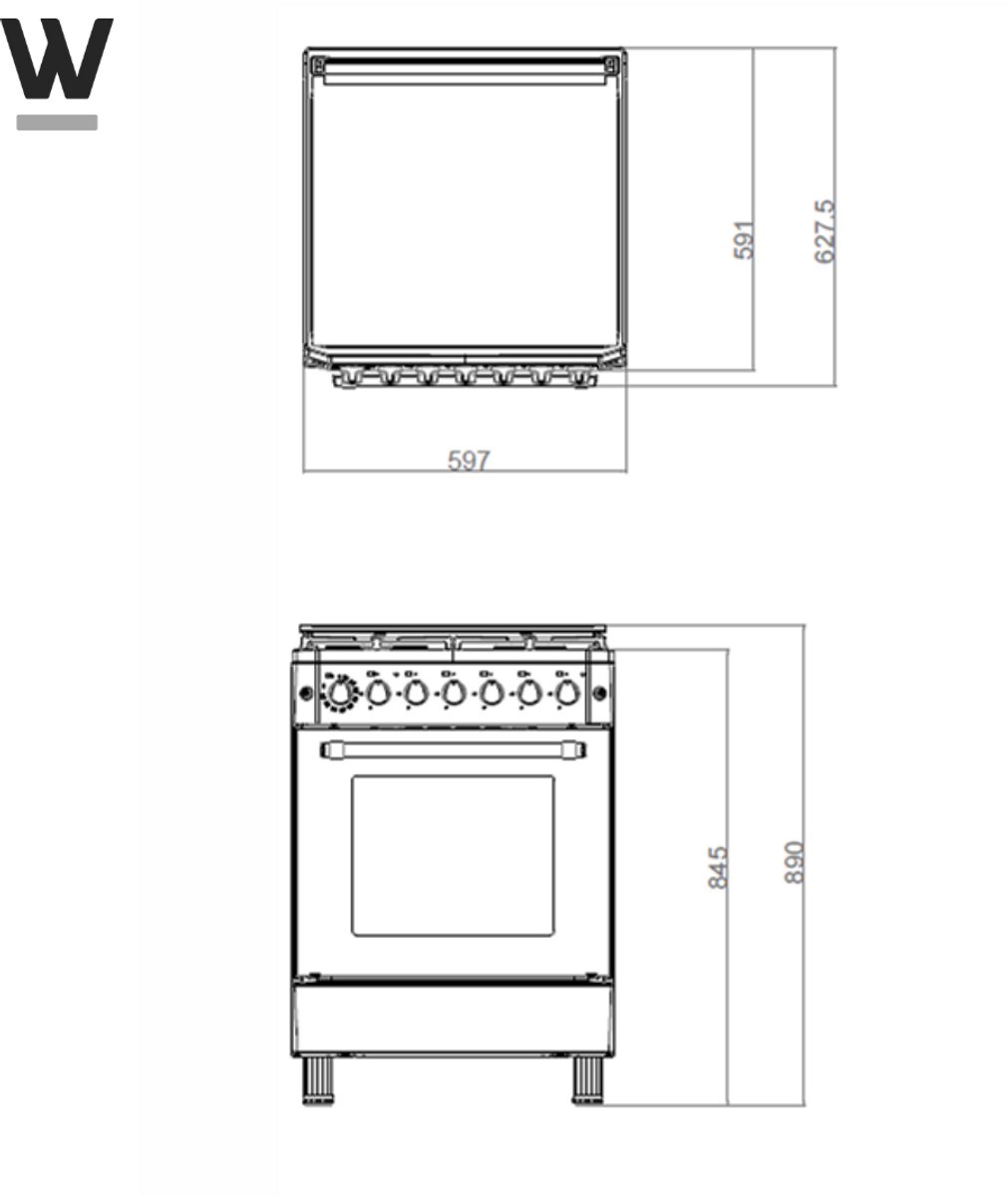 Wiggo WO-E605R(WX) review: gasfornuis met ruime 56L oven