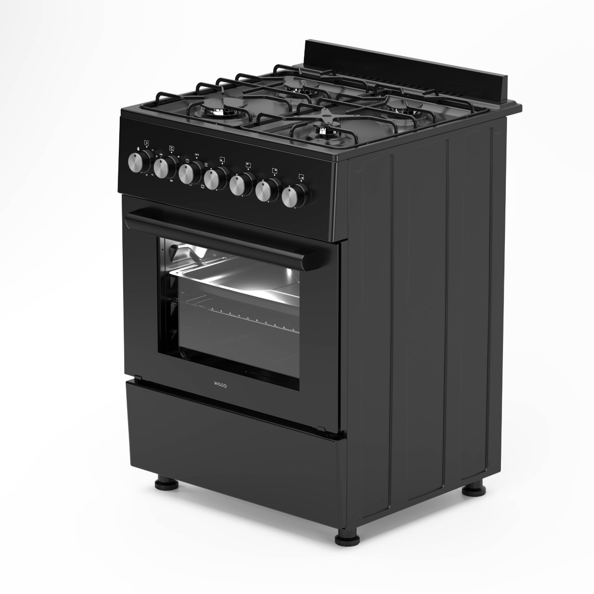 Wiggo WO-E606A(BB) review: gasfornuis met 66 liter oven, 4 pitten
