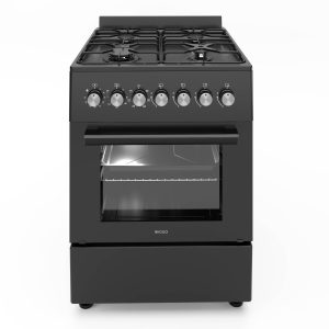 Wiggo WO-E606A(BB) review: gasfornuis met 66 liter oven, 4 pitten