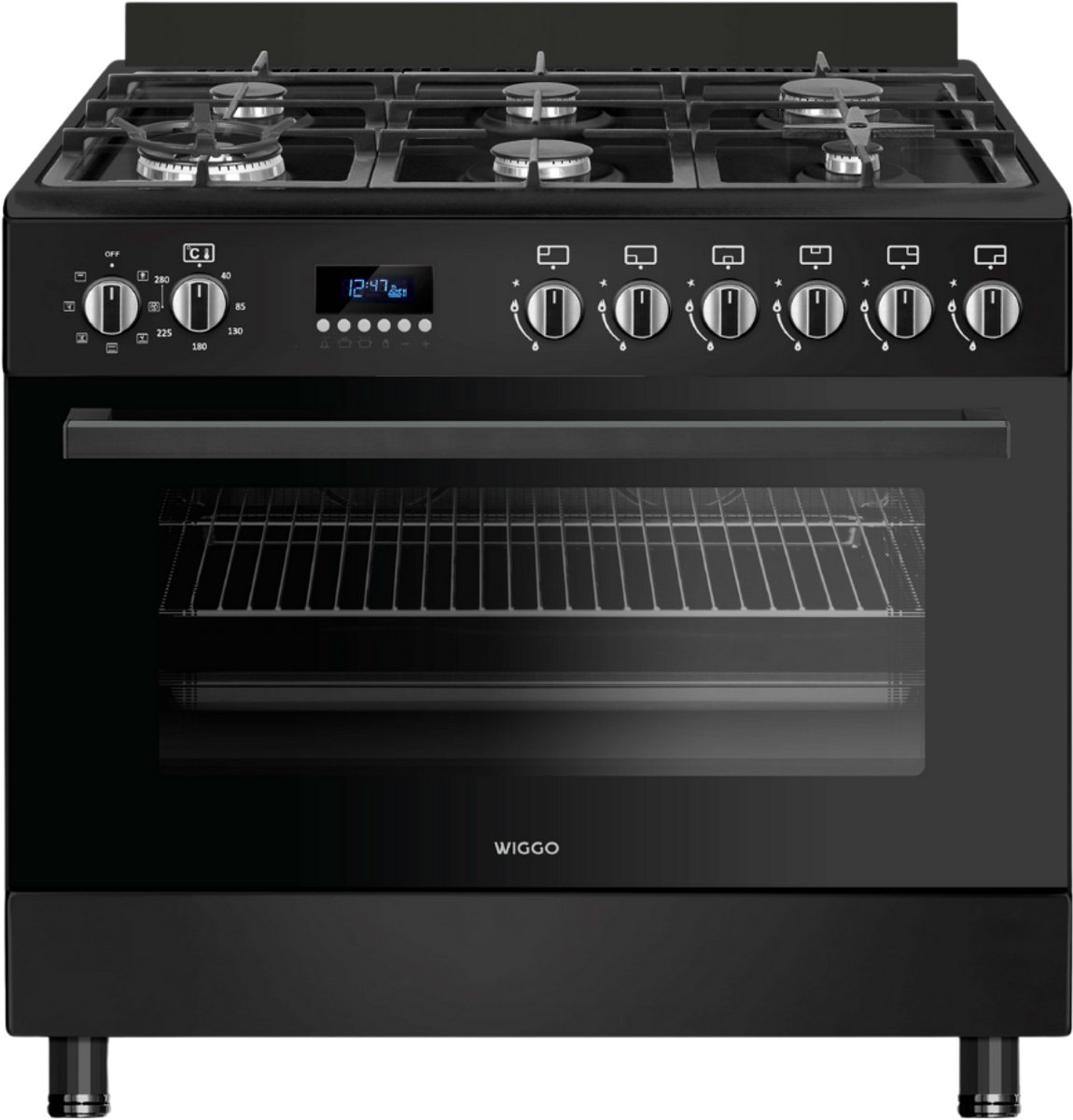 Wiggo WO‑E969R(BB) review: gasfornuis met 110L oven
