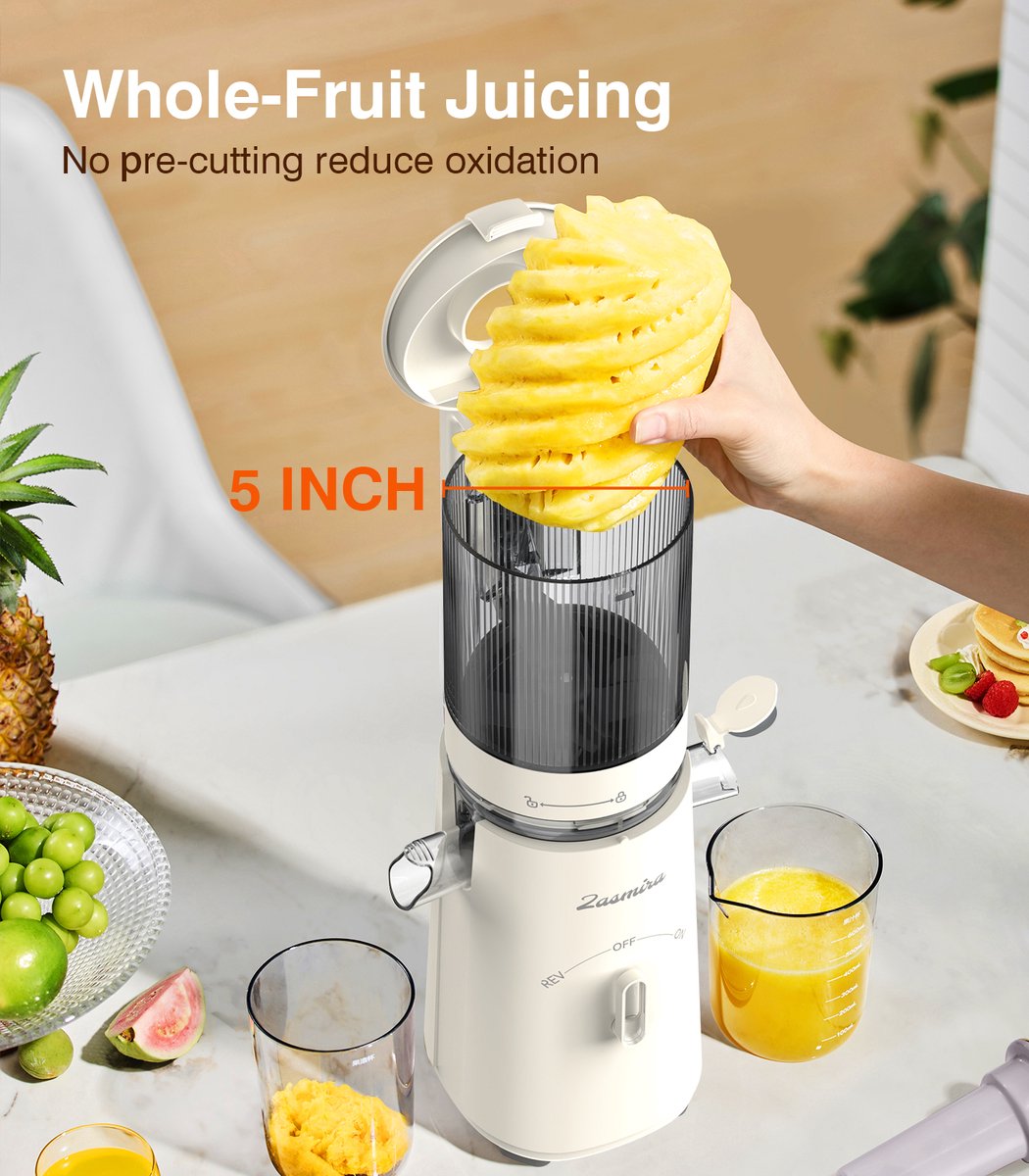 Zasmira Slow Juicer Sapcentrifuge review: 99,6% sapopbrengst