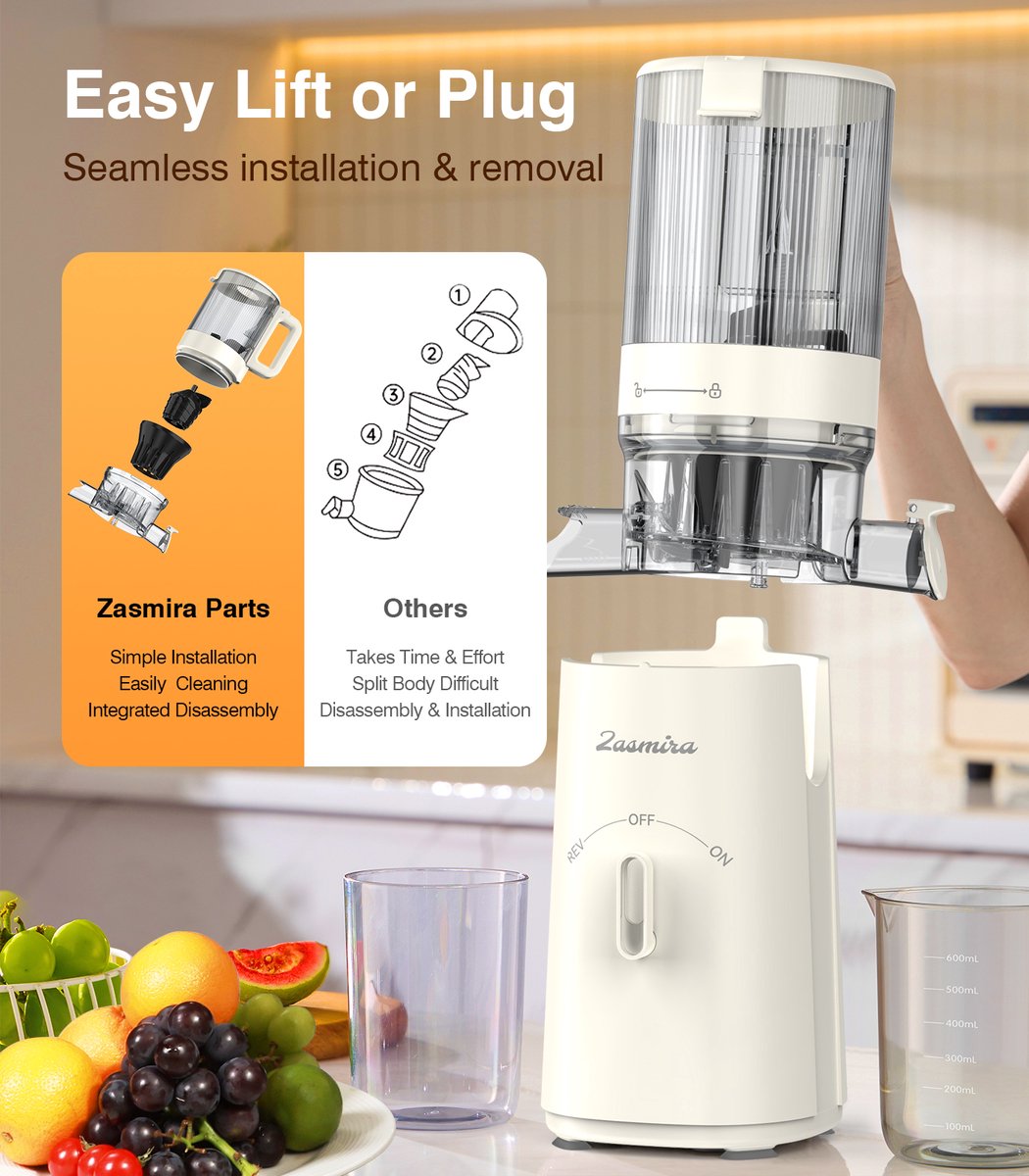 Zasmira Slow Juicer Sapcentrifuge review: 99,6% sapopbrengst