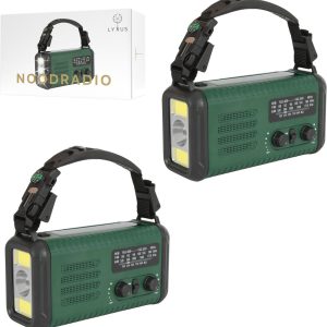 2x Lyxus® Noodradio Solar Opwindbaar en Batterij test: noodstroom