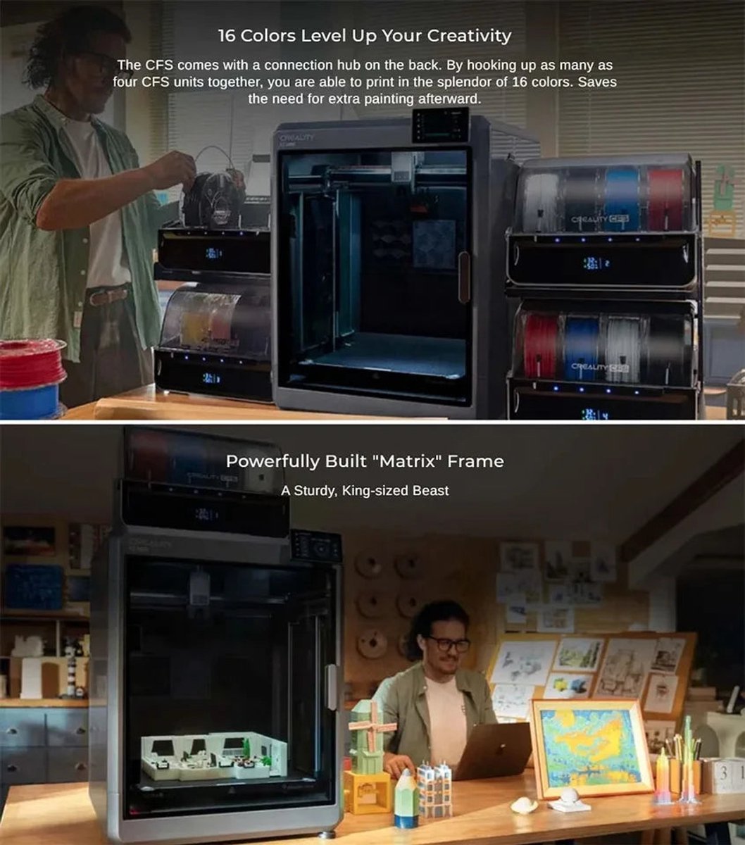 3D Printer Combo review: groot bouwvolume, ABS en multicolor