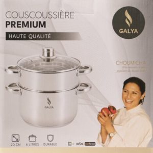 6L Galya cookware couscous pan review: grote porties, stoompan