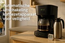 Automatische uitschakeling koffiezetapparaat voor veiligheid
