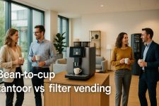 Bean-to-cup kantoor vs filter vending: gids voor bedrijven