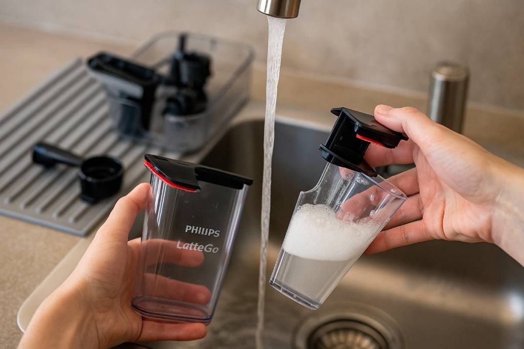 Stap 2 – Dagelijkse handreiniging van het melksysteem